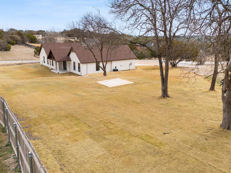 Exterior details and patio area of a home in , Granbury (Image 3). Exterior details and patio area of a home in , Granbury (Image 3).