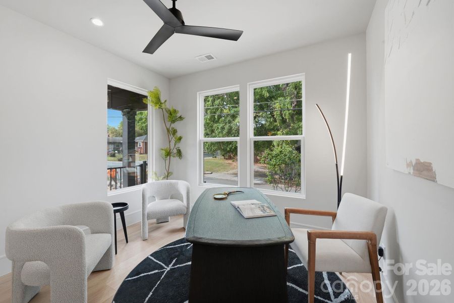 Furnished interior view inside a new home in , Charlotte (Image 8).