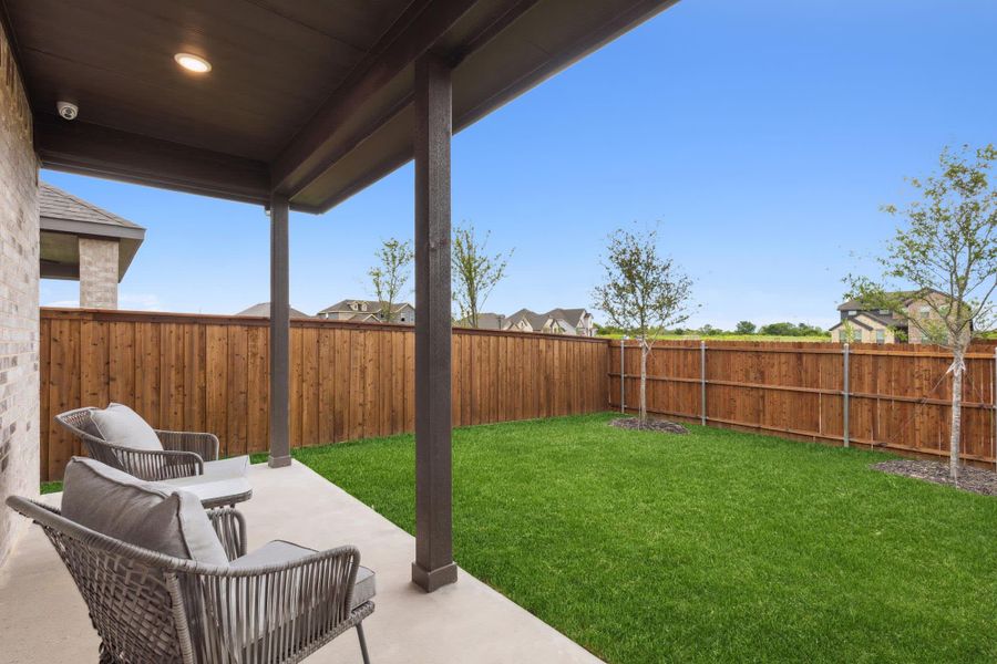 Patio | Concept 3106 at Redden Farms - Classic Series in Midlothian, TX by Landsea Homes