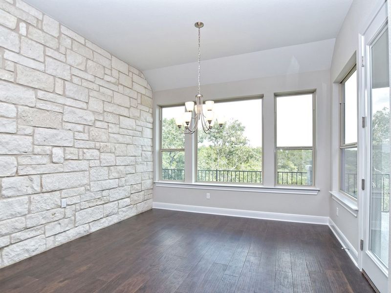 Representative unfurnished interior of a home built from the Coronado I by Giddens Homes in Clearwater Ranch, Liberty Hill (Image 110).