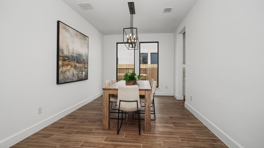 Furnished interior view inside a new home in Lakes of Cane Island, Katy (Image 7).