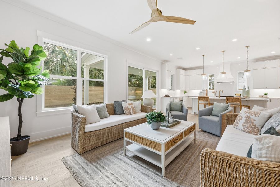 Furnished interior view inside a new home in , Neptune Beach (Image 17). Furnished interior view inside a new home in , Neptune Beach (Image 17).