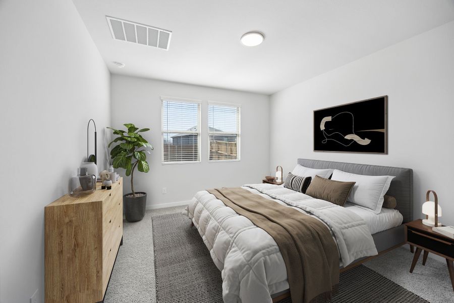 Primary Suite in the Mesquite home plan by Trophy Signature Homes – REPRESENTATIVE PHOTO