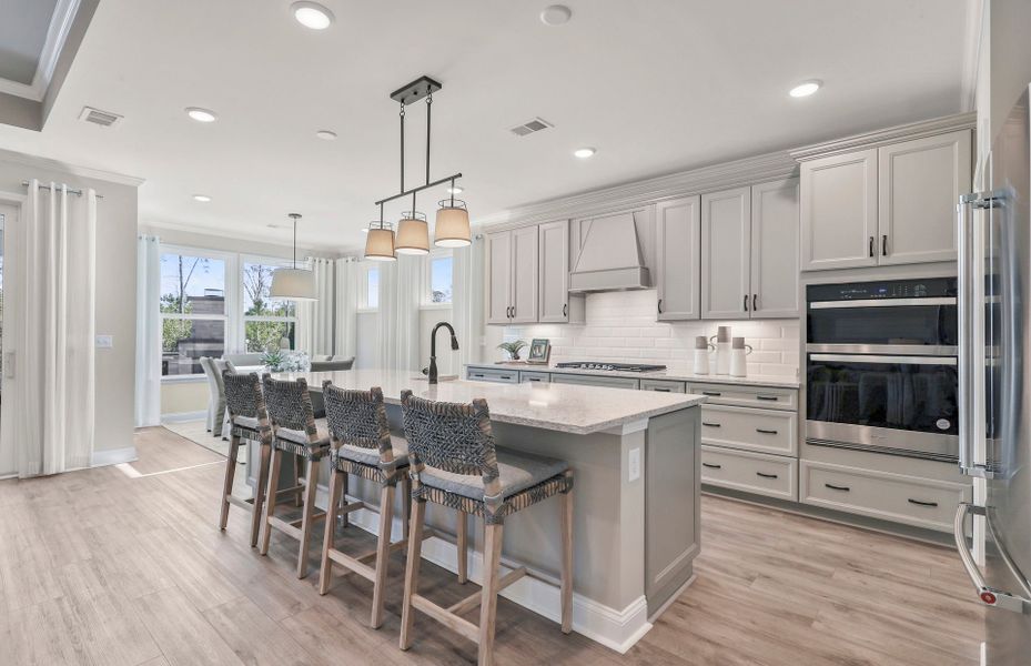 Prepare your favorite meals in the gourmet kitchen.