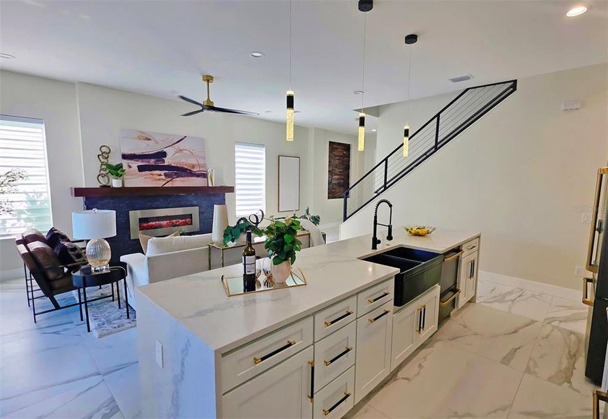 Furnished interior view inside a new home in , Sarasota (Image 53).