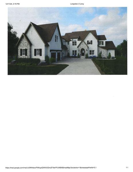 Exterior rendering of this home design in , Waxhaw, NC (Image 7).