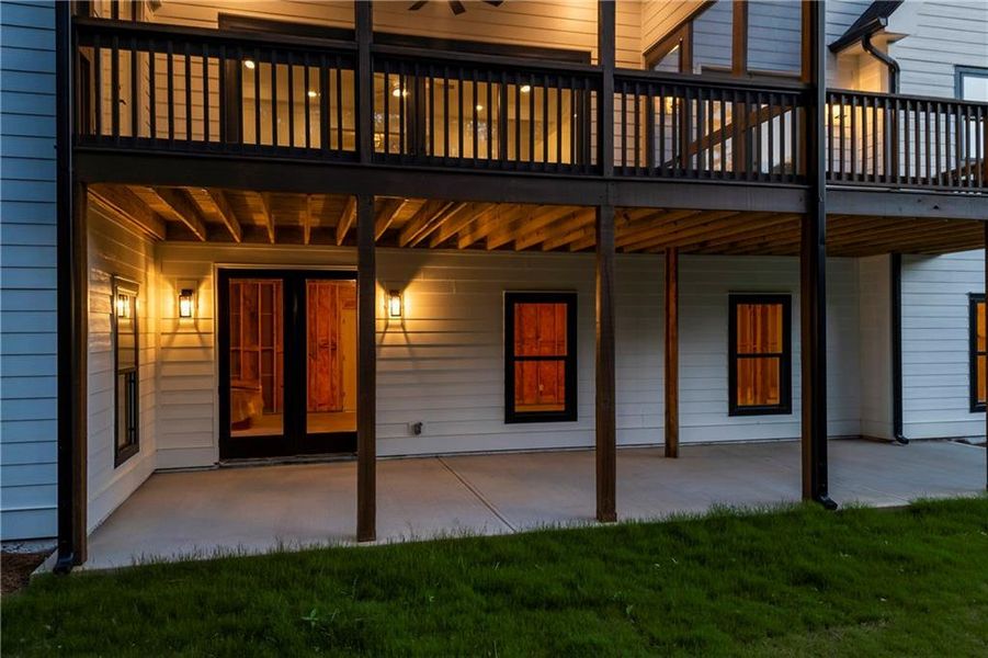 Front exterior of a new home in , Flowery Branch, GA, highlighting curb appeal (Image 49).