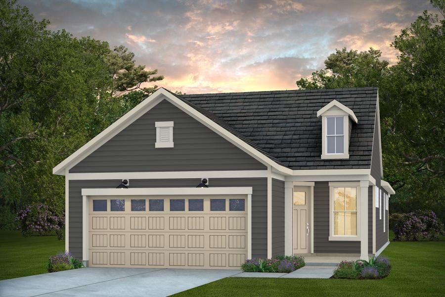 Representative exterior photo of a completed home built from the Contour by Del Webb in Del Webb Carolina Ridge, Midland, NC (Image 29).