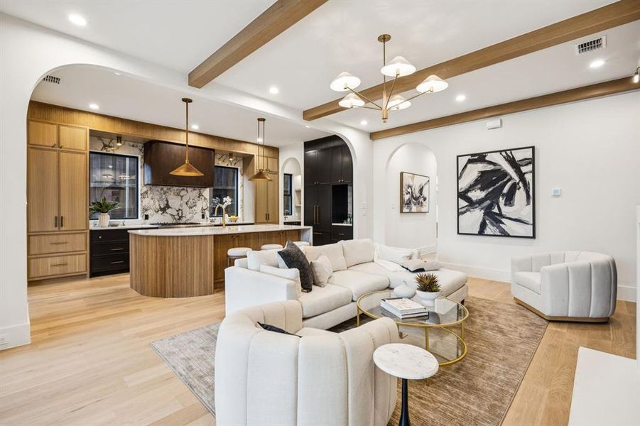 Furnished interior view inside a new home in , Dallas (Image 31).