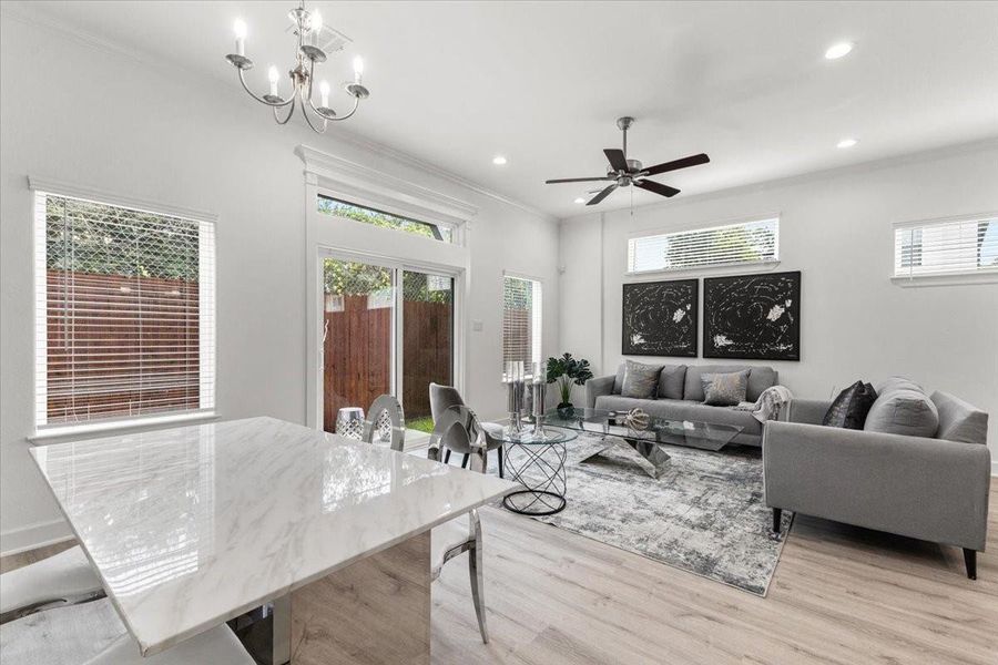 Furnished interior view inside a new home in , Houston (Image 10).