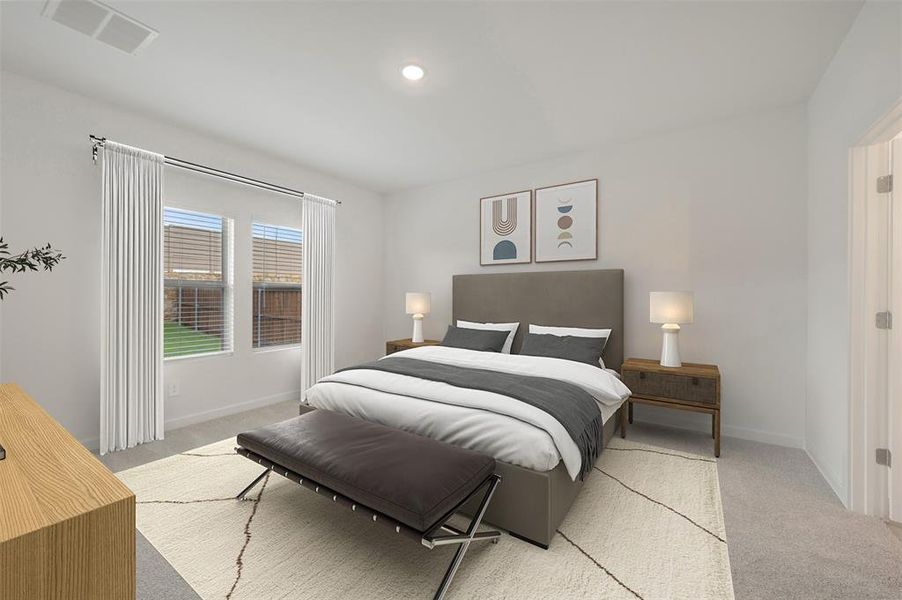 Furnished interior view inside a new home in Aspire at Reunion, Newark (Image 7).