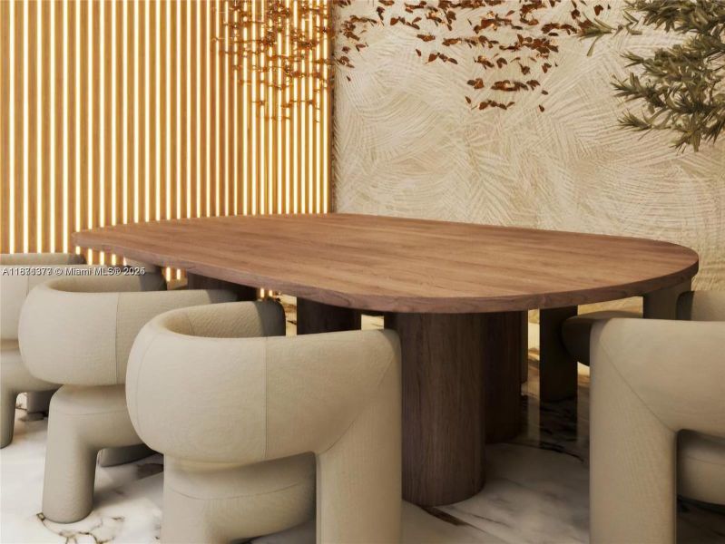 Furnished interior view inside a new home in , Miami Beach (Image 7).