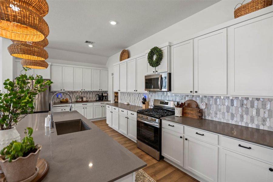 Furnished interior view inside a new home in The Trails, New Caney (Image 14). Furnished interior view inside a new home in The Trails, New Caney (Image 14).