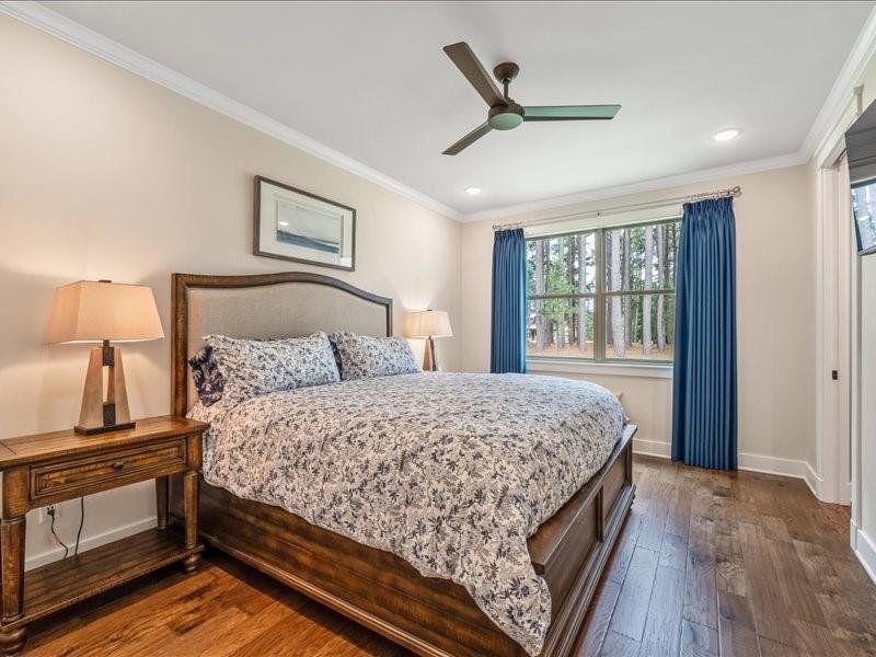 Front facing bedroom with walk-in closet.