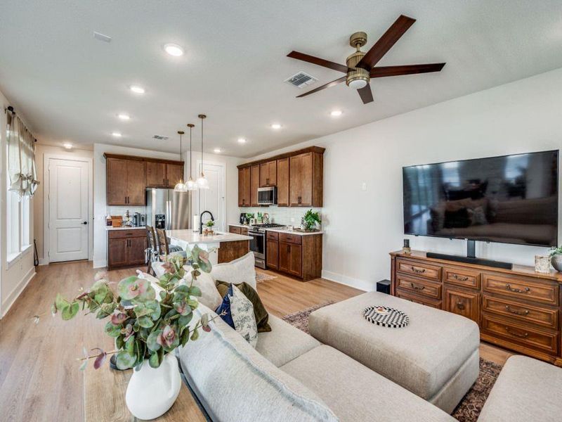 Furnished interior view inside a new home in Terrace Collection at Harvest, Argyle (Image 19).