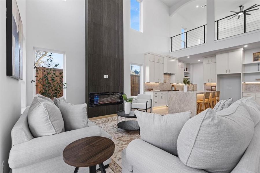 Furnished interior view inside a new home in , Dallas (Image 14).