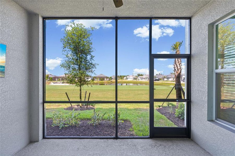 Exterior details and patio area of a home in Calusa Country Club, Lakewood Ranch (Image 3).