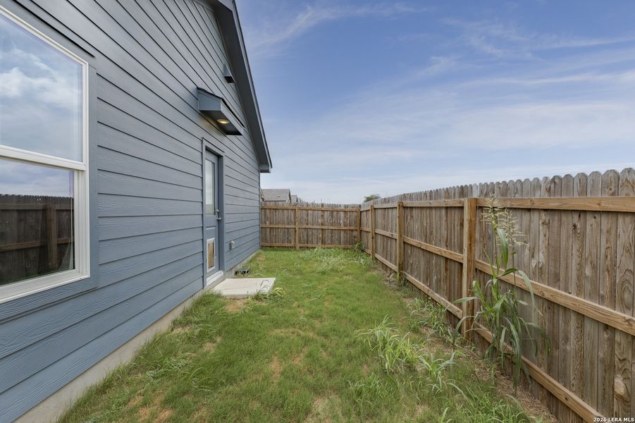 Exterior details and patio area of a home in Navarro Ranch, Seguin (Image 2). Exterior details and patio area of a home in Navarro Ranch, Seguin (Image 2).