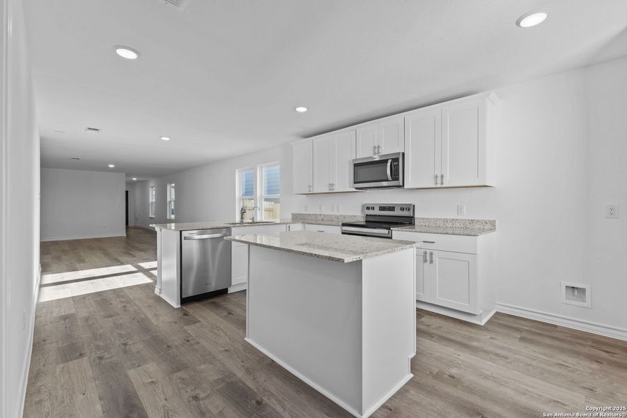 Furnished interior view inside a new home in Meadows at Clear Springs, New Braunfels (Image 9). Furnished interior view inside a new home in Meadows at Clear Springs, New Braunfels (Image 9).