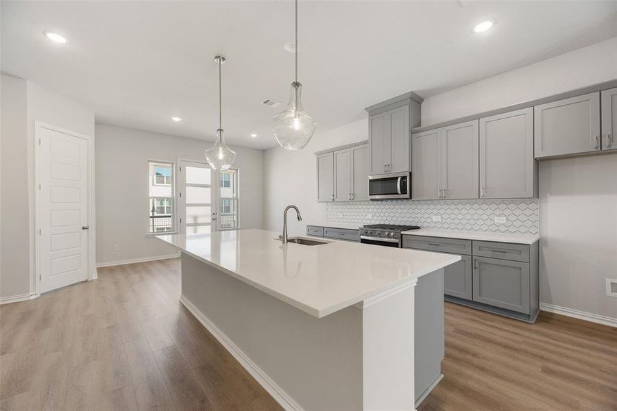 Furnished interior view inside a new home in City Point, North Richland Hills (Image 3).