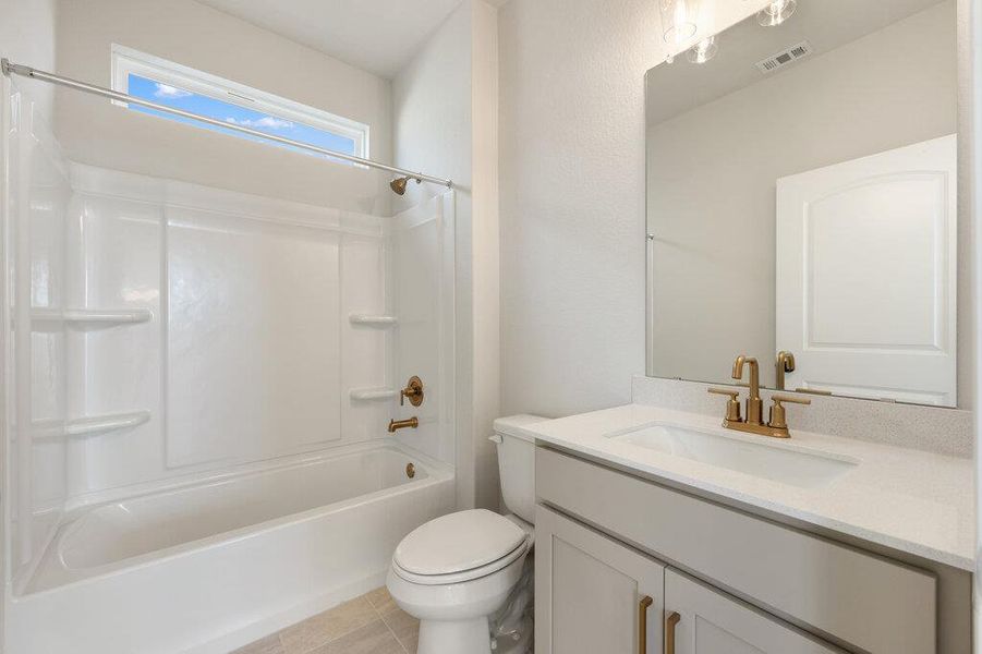 Furnished interior view inside a new home in Lariat, Liberty Hill (Image 15).