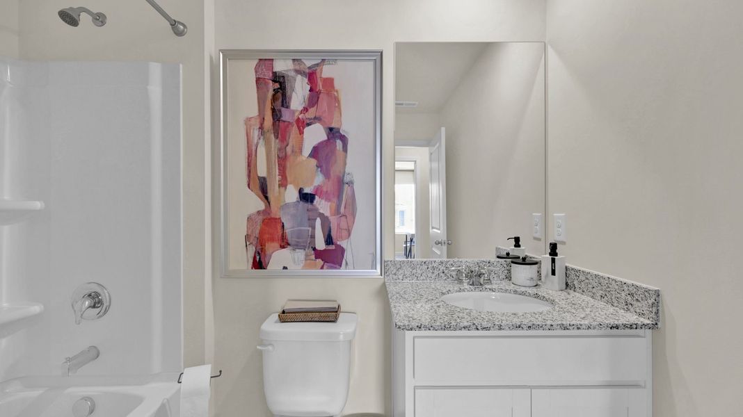 Representative furnished interior of a home built from the Curtis by D.R. Horton in Crescent Ridge, Niota (Image 13).