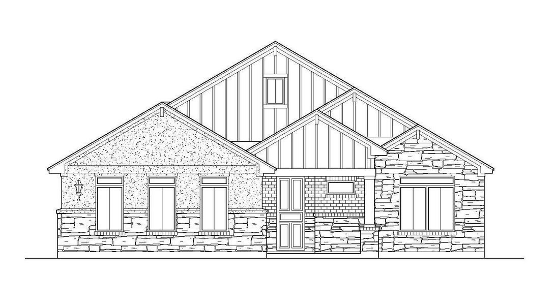 Exterior rendering of this home design in Double Eagle Ranch, Cedar Creek, TX (Image 1). Exterior rendering of this home design in Double Eagle Ranch, Cedar Creek, TX (Image 1).