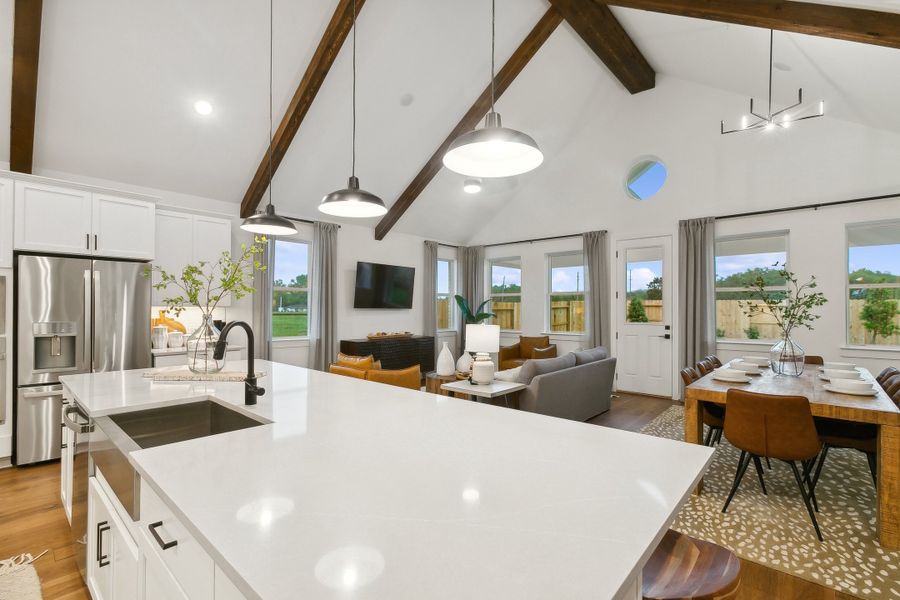 Kitchen overlooking great room Kitchen overlooking great room