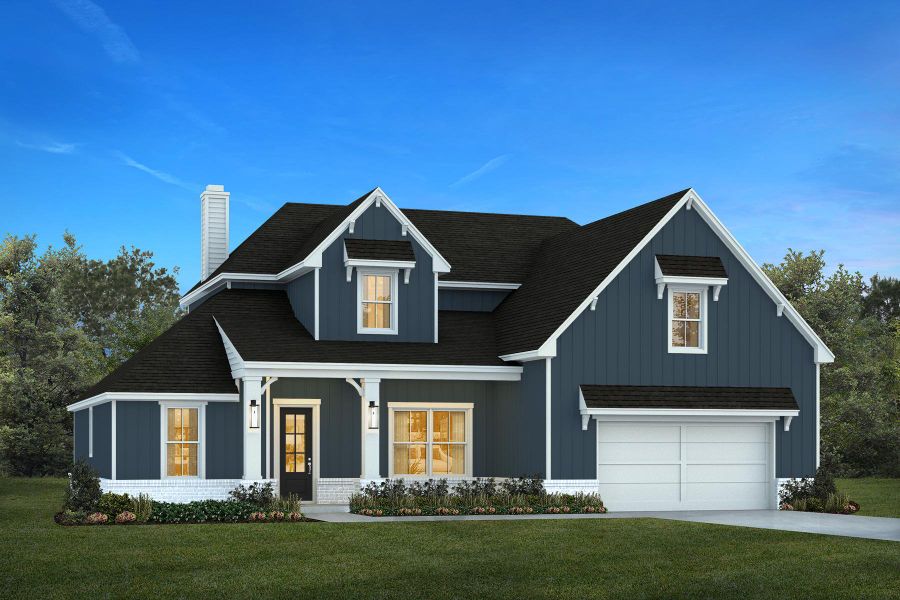 Representative exterior photo of a completed home built from the The Amarillo by Kenmark Homes in LeTara, Haslet, TX (Image 9).