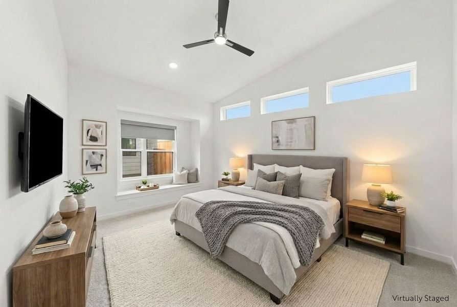 Furnished interior view inside a new home in Willow Grove Single-Family Homes, Melissa (Image 14). Furnished interior view inside a new home in Willow Grove Single-Family Homes, Melissa (Image 14).
