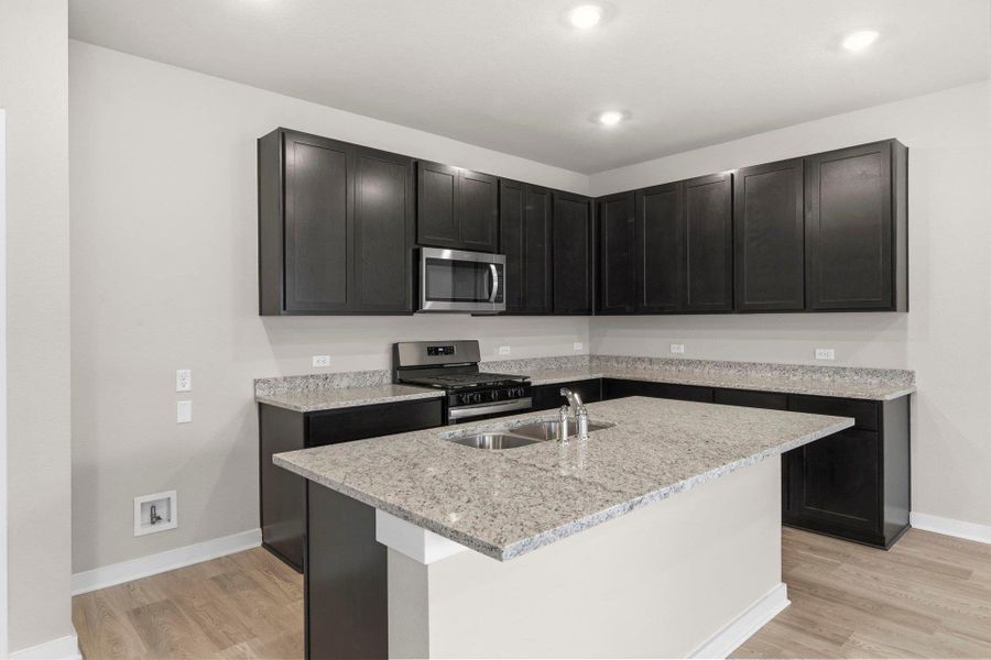 Center Island in Kitchen