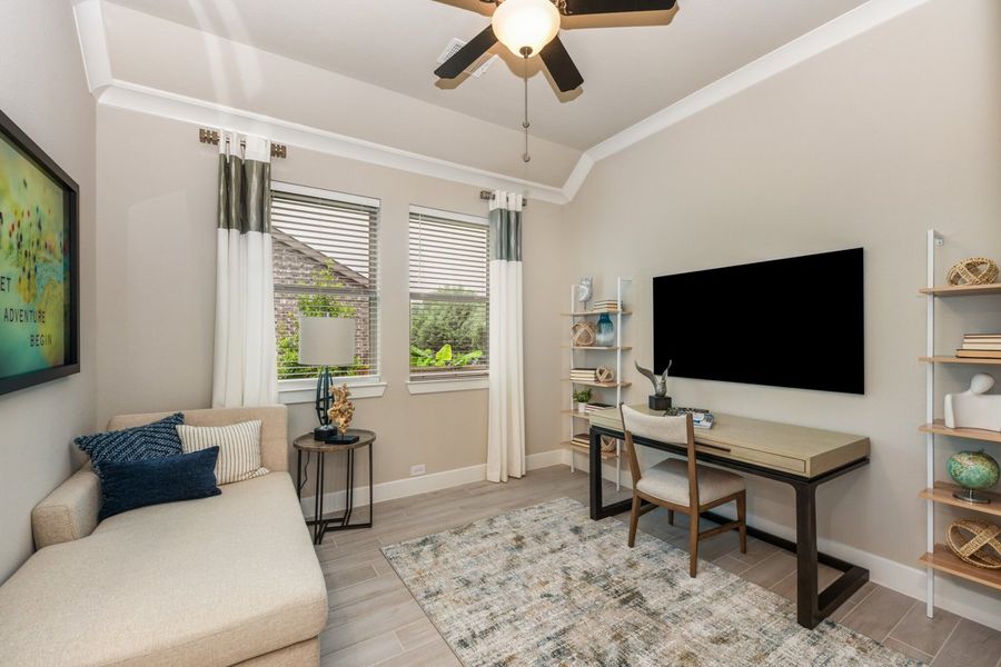 Furnished interior view inside a new home in Lakeview Heights, Azle (Image 18). Furnished interior view inside a new home in Lakeview Heights, Azle (Image 18).