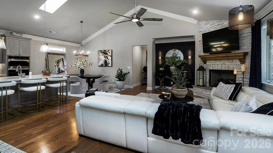 Open floor plan Open floor plan