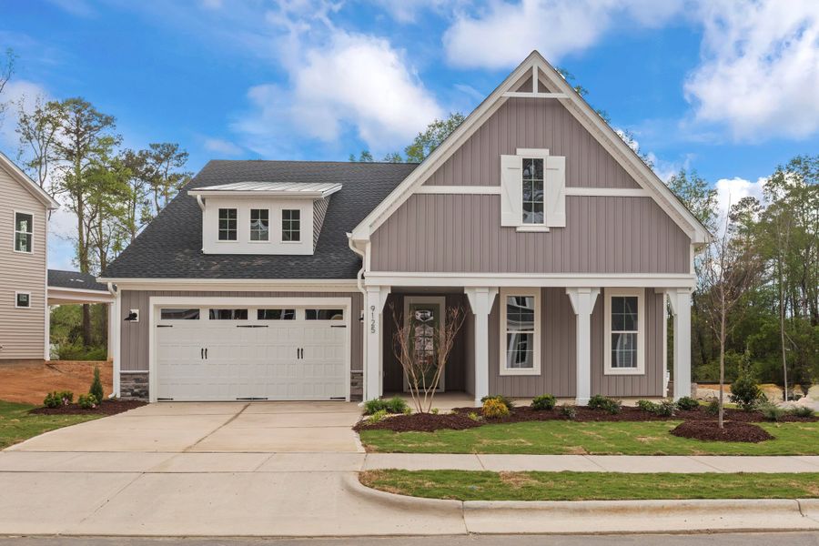 Representative exterior photo of a completed home built from the The Sutton by RobuckHomes in Kennebec Crossing, Angier, NC (Image 23).