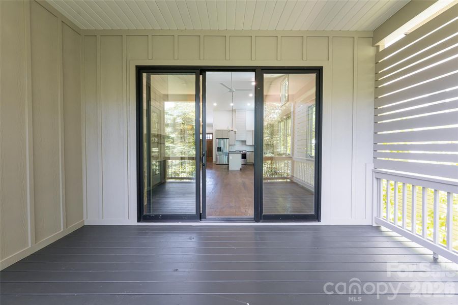 Living room covered porch