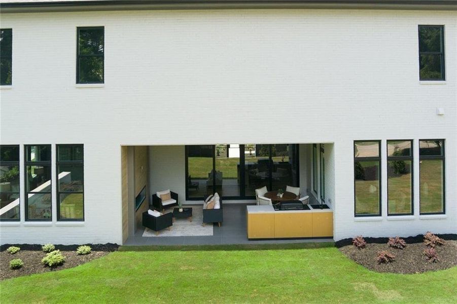 Exterior details and patio area of a home in , Marietta (Image 34).