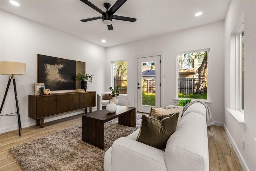 Furnished interior view inside a new home in , Dallas (Image 12). Furnished interior view inside a new home in , Dallas (Image 12).