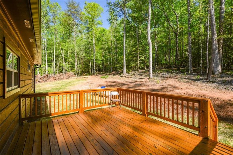 Exterior details and patio area of a home in , Ellijay (Image 3).