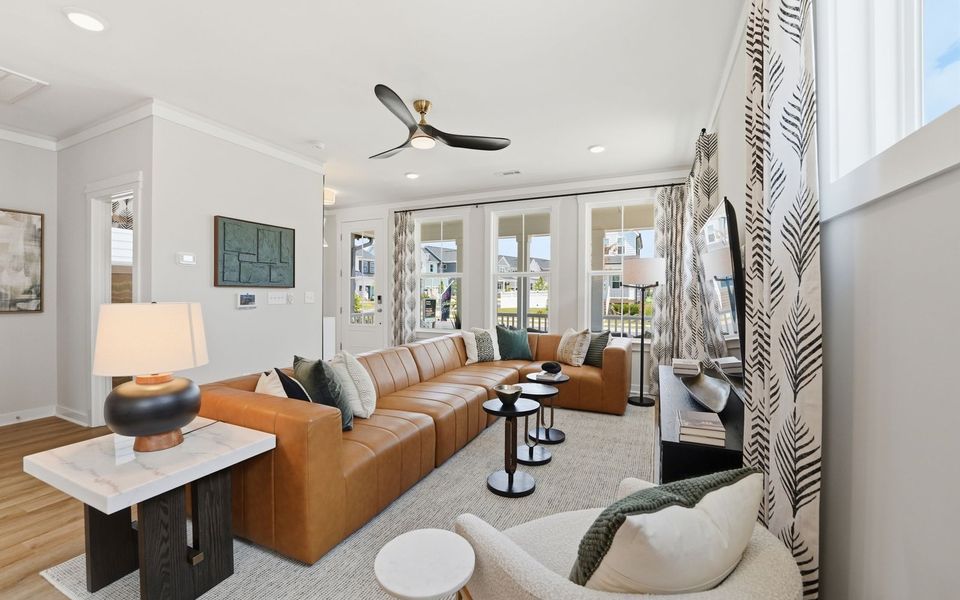 Representative furnished interior of a home built from the Aiden by Brookfield Residential in Wendell Falls, Wendell (Image 6). Representative furnished interior of a home built from the Aiden by Brookfield Residential in Wendell Falls, Wendell (Image 6).