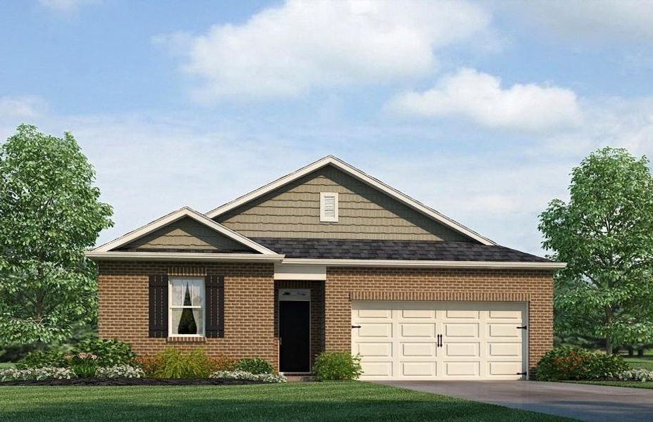 Front exterior of a new home in Northberry, Rome, GA, highlighting curb appeal (Image 1). Front exterior of a new home in Northberry, Rome, GA, highlighting curb appeal (Image 1).