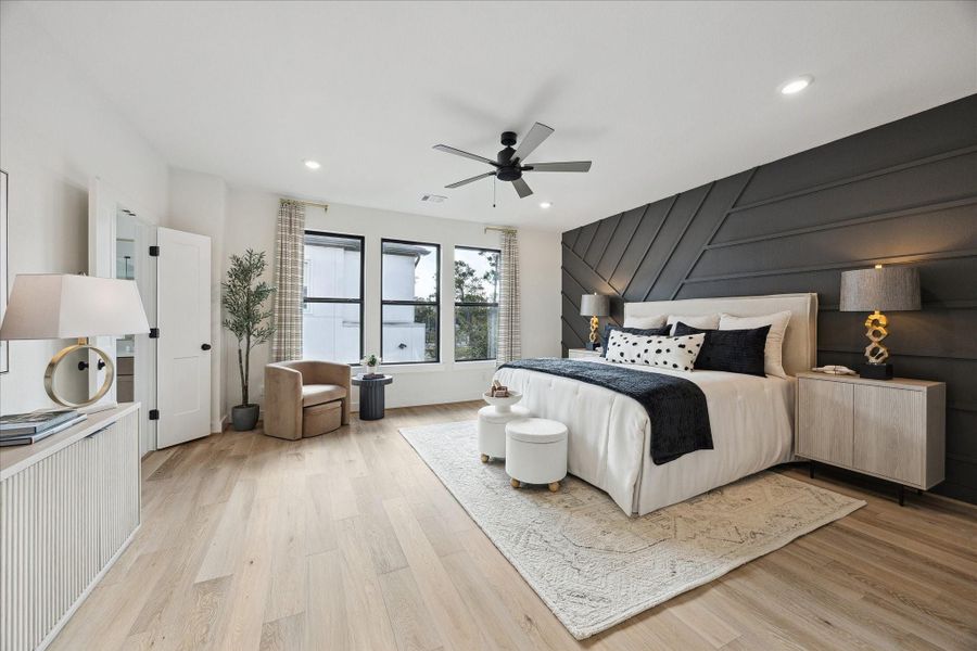 Furnished interior view inside a new home in Caywood Place, Houston (Image 30). Furnished interior view inside a new home in Caywood Place, Houston (Image 30).