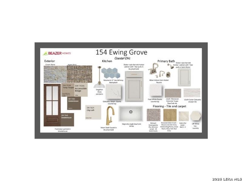 Sample of building materials used in homes in Legacy Hills, Rio Medina (Image 3).