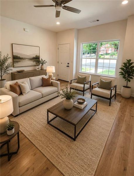 Furnished interior view inside a new home in , Gainesville (Image 3).