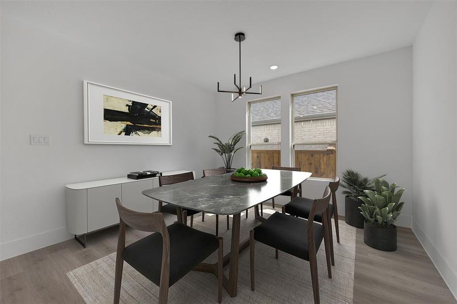 Furnished interior view inside a new home in Wellington, Haslet (Image 28).