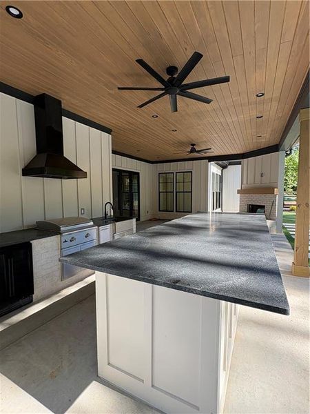 Exterior details and patio area of a home in , Holly Springs (Image 3).