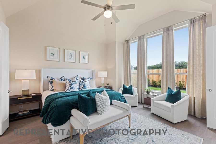 Furnished interior view inside a new home in Elyson, Katy (Image 10).