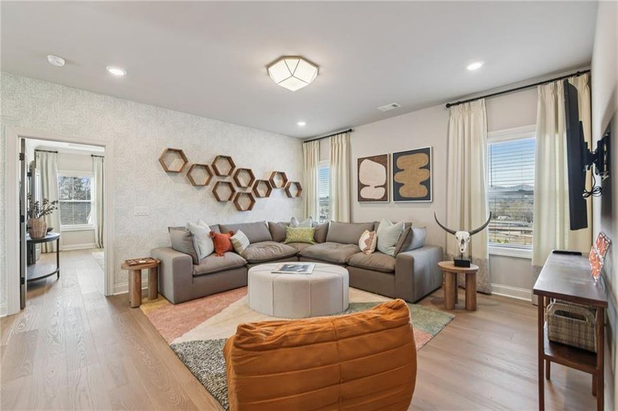 Furnished interior view inside a new home in Palisades Single Family, Cumming (Image 11).