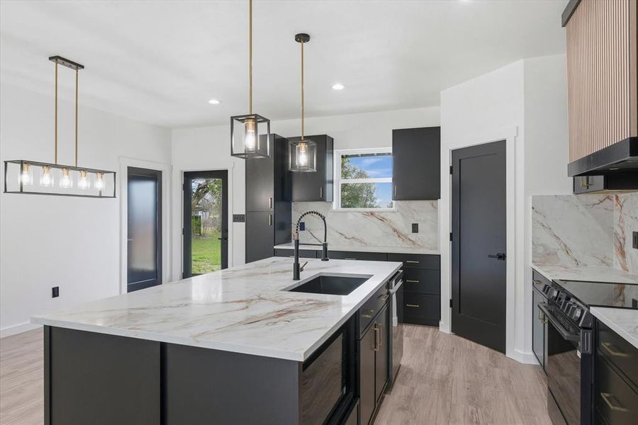 Furnished interior view inside a new home in , Eustace (Image 15).