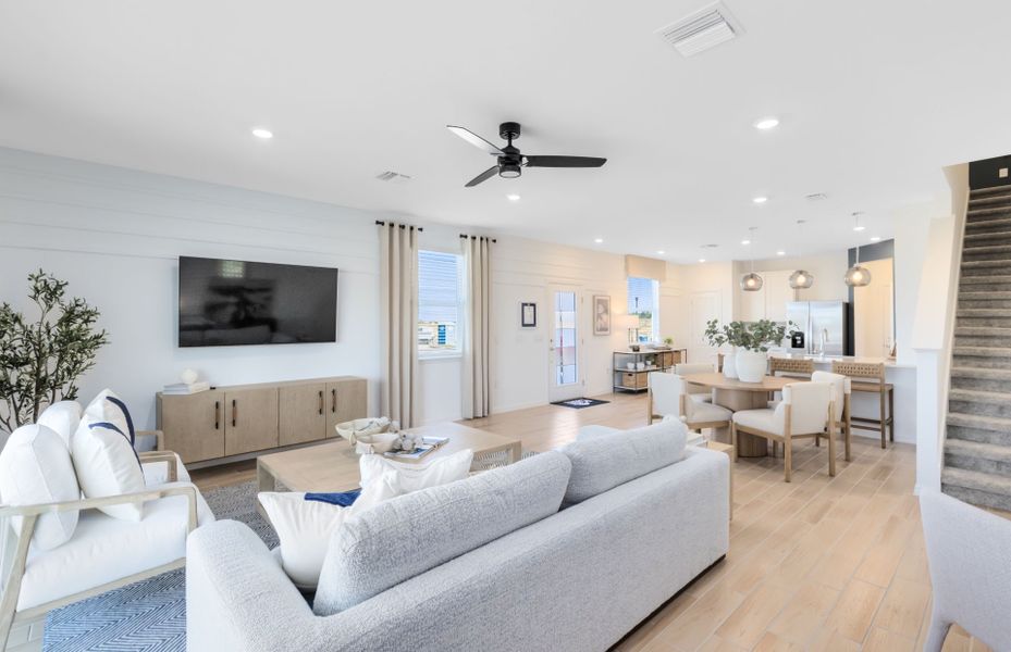 Representative furnished interior of a home built from the Marigold by Pulte Homes in Hartford Terrace, Davenport (Image 13). Representative furnished interior of a home built from the Marigold by Pulte Homes in Hartford Terrace, Davenport (Image 13).