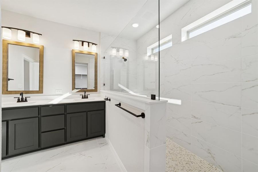 Furnished interior view inside a new home in Mantua Point Gardens, Van Alstyne (Image 15). Furnished interior view inside a new home in Mantua Point Gardens, Van Alstyne (Image 15).